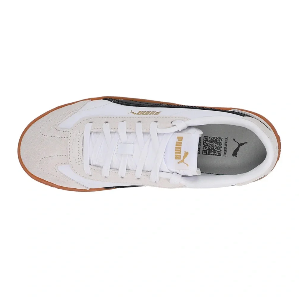 Brand New Puma Women’s Club 5v5 Suede White and Black Sneakers - Picture 4 of 10